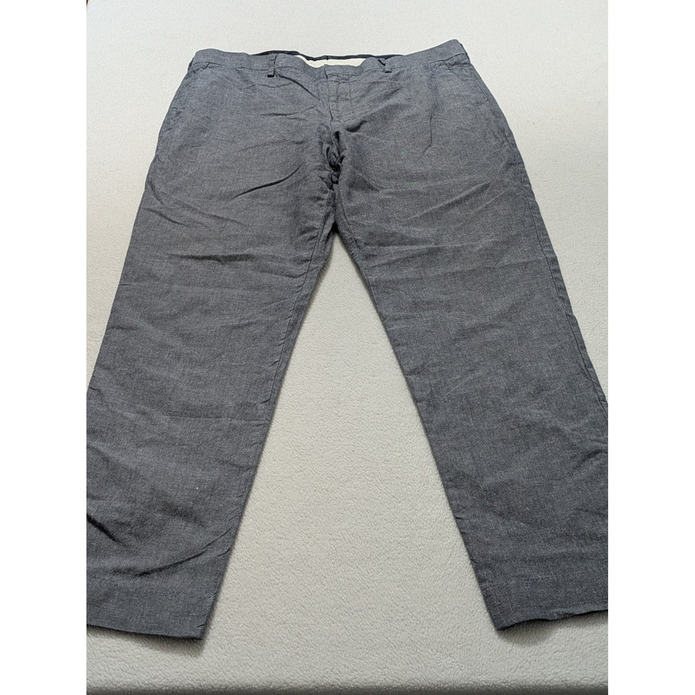 J. CREW Ludlow Slim fit suit pant Blue Baird McNutt Irish cotton Linen Size 34